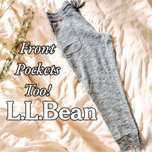 NEW 🌸 L.L. Bean Women’s Luxury Ultra Soft Jogger Sweats, Gray Track Pants - Picture 6 of 17
